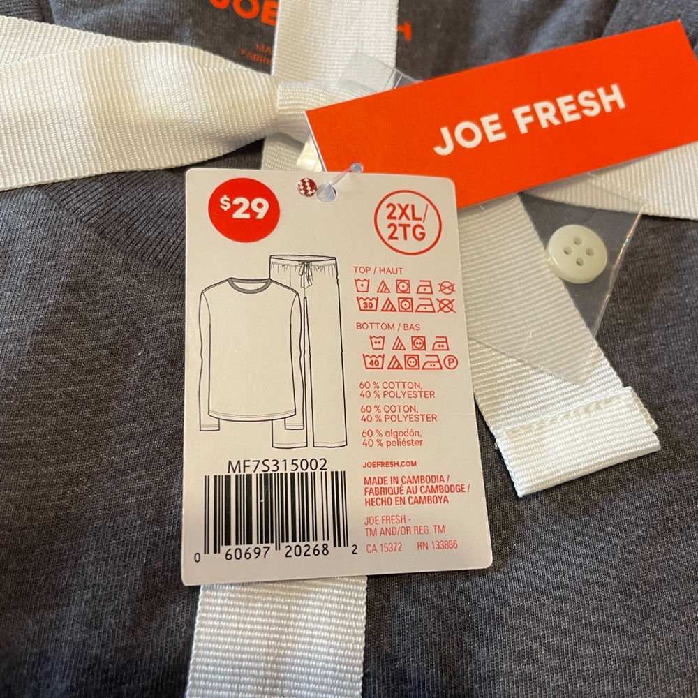Mens joe fresh 2pc pj set